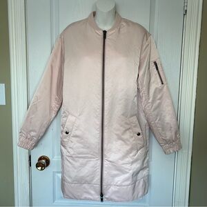 Banana Republic Light Pink Bomber Jacket XS Women Fall Winter